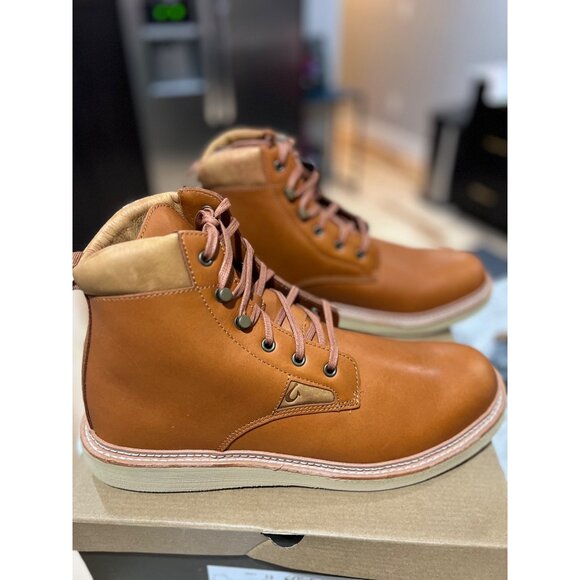 OLUKAI Kilakila Men’s Waterproof Leather Boots - NWT‎ - Picture 3 of 6